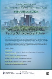 Natural City Public Issues Forum Poster