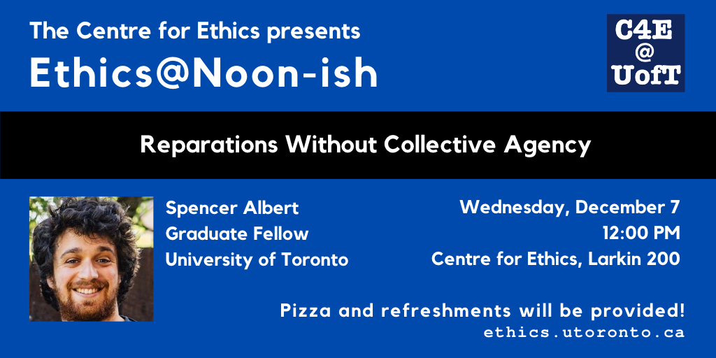 Past Events C4E Centre for Ethics, University of Toronto