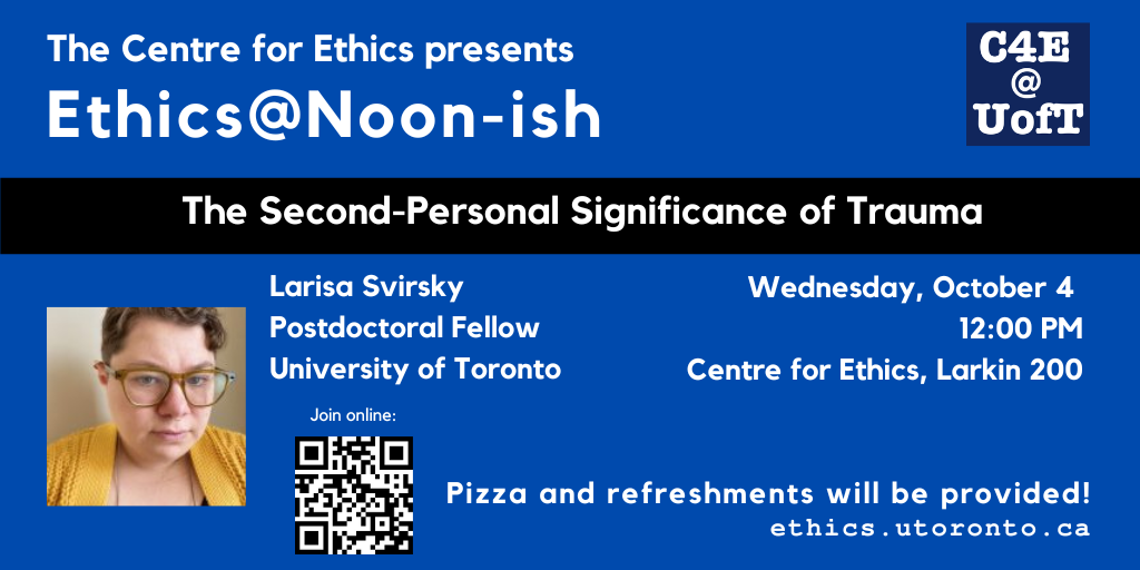 Past Events @ C4E  Centre for Ethics, University of Toronto